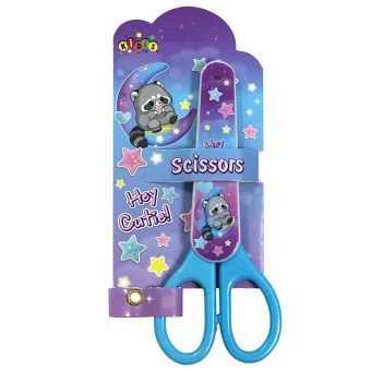 Купить Ножницы детские в футляре на блистере 13,5 см. "Raccoon" оптом